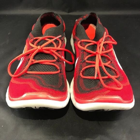 NIKE FLYKNIT FREE 5.0 Red Black White Mens size 14 US 48.5 EUR 13 UK Excellent - Picture 4 of 6